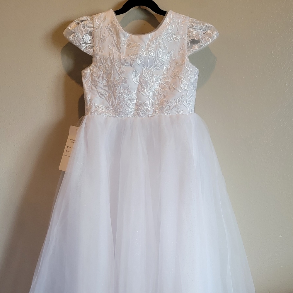 Elegant White Kids Dress